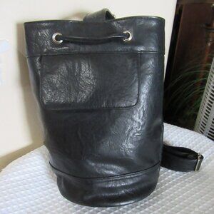 Black Medium Size Back Pack Purse